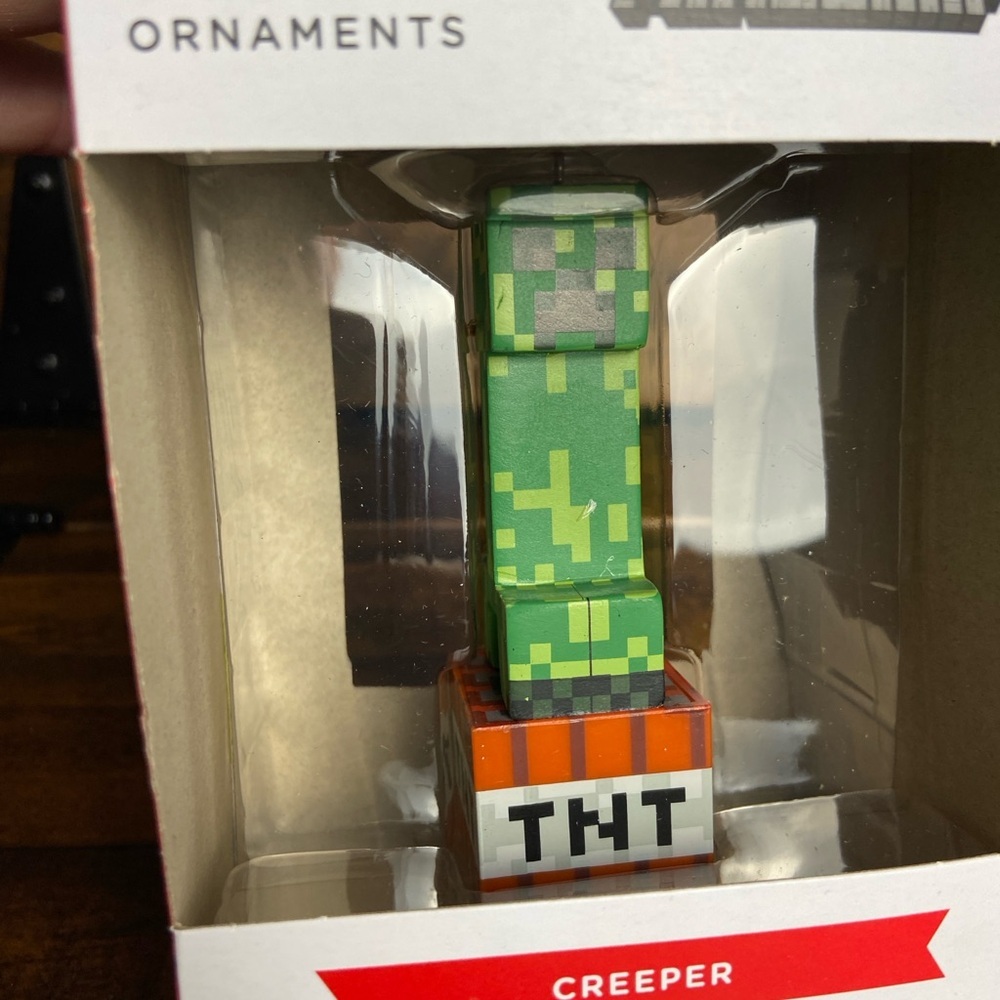 2023 Hallmark Ornament Tree Minecraft Green Creeper On TNT Video Game